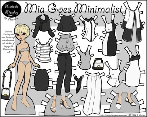 Paper Thin Personas Paper Dolls Clothing Paper Dolls Paper Doll Template