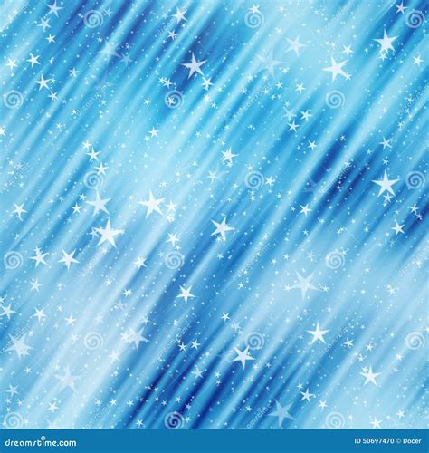 Many Flying Stars On A Dreamy Backgrounds Stock Illustration