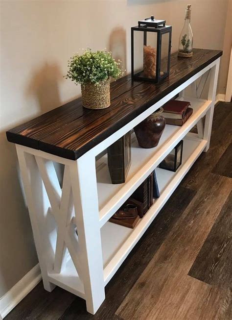 Rustic Farmhouse Console Table Pickup In Detroit Area Only Etsy In