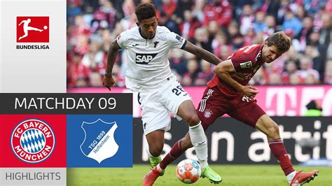 fc bayern münchen tsg hoffenheim 4 0 highlights matchday 9 bundesliga 2021 22 youtube