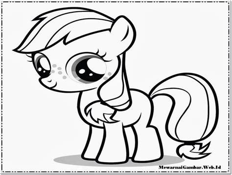 Gambar Mewarnai My Little Pony Untuk Anak Tk Paud Sd