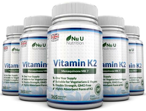 Check spelling or type a new query. Vitamin K2 Menaquinon MK7 200mcg 365 5 Bottles Vegetarian ...