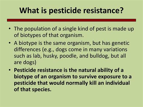 Ppt Pesticide Resistance Powerpoint Presentation Free Download Id