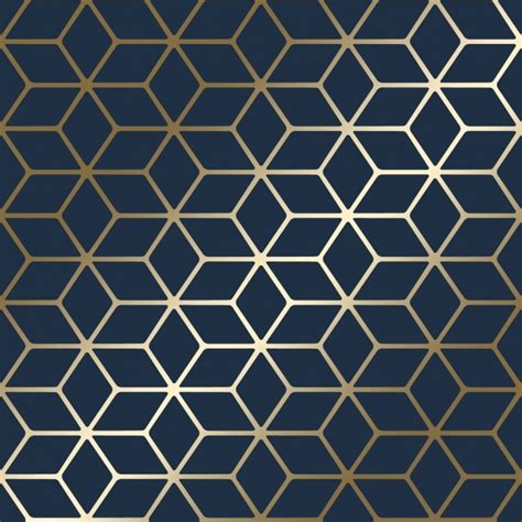 A collection of the top 47 blue pattern wallpapers and backgrounds available for download for free. Cubic Shimmer Metallic Wallpaper Navy Blue, Gold ...