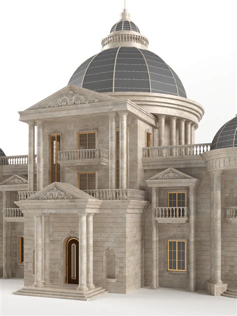 Roman Classical Palace 3d Model In Buildings 3dexport