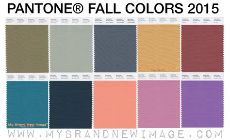 Pantone Fall Colors 2015 Fashion Report My Brand New Image
