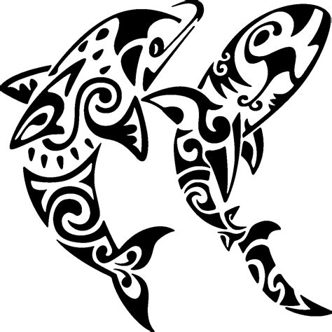 Polynesia Tattoo Shark Māori People Tā Moko Shark Png Download 1200