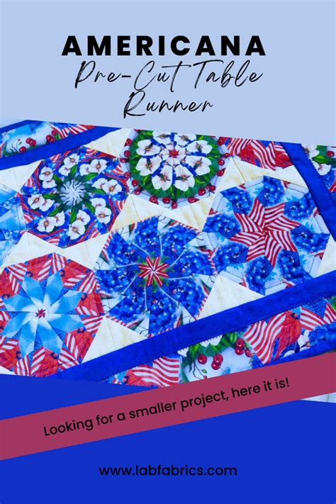 Quilting Fun Americana Pre Cut Table Runner Start Quilting Quilting