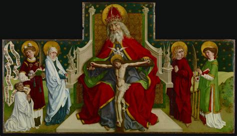 The Trinity With The Virgin 1479 Public Domain Catholic Painting