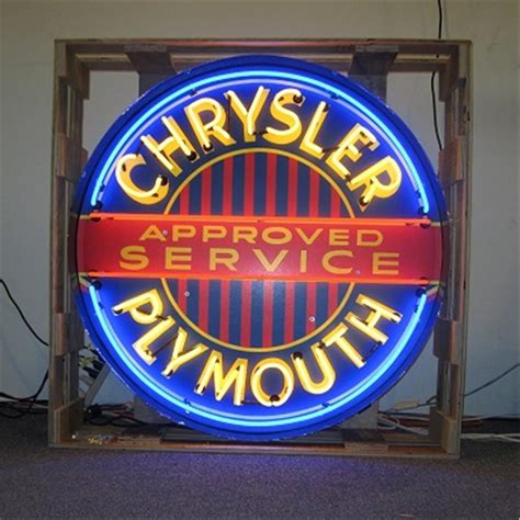 Neonetics Chrysler Plymouth 3 Foot Neon Lighted Sign