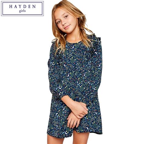 Hayden Girls Floral Dress 8 Years 2018 Spring Summer Teenage Girls