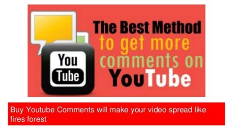 Buy Youtube Comments Custom Youtube Comments