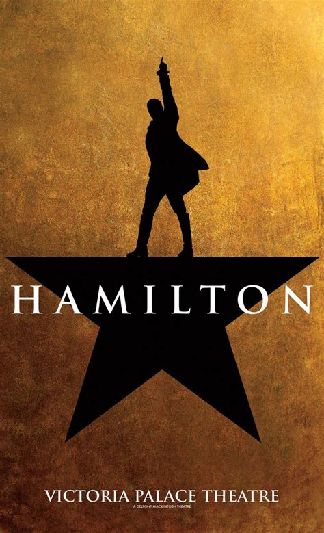 Hamilton Poster Hamilton Poster Victoria Palace Theatre Movie