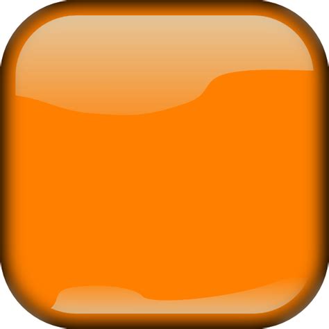 Orange Locked Square Button Clip Art At Vector Clip Art