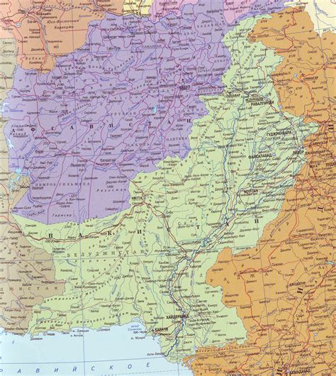 Пакиста́н (урду پاکِستان‎ paːkɪˈst̪aːn — «земля чистых», англ. Пакистан на карте — Инфокарт