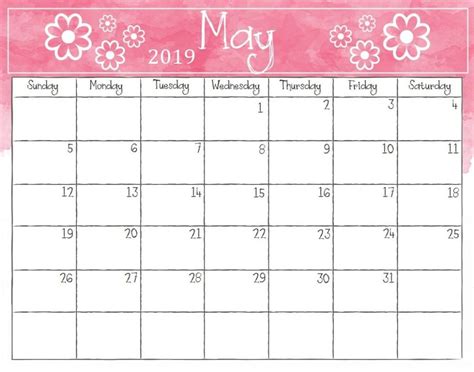 Printable calendars, weekly planner, daily planner, monthly planner, and yearly planner from teamup, the popular free shared online calendar for groups. May 2019 Weekly Calendar - Printable Blank Templates - Best Printable Calendar 2019