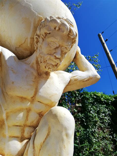Phenomenal Big Statue Of Atlas Garden Sculpture Etsy
