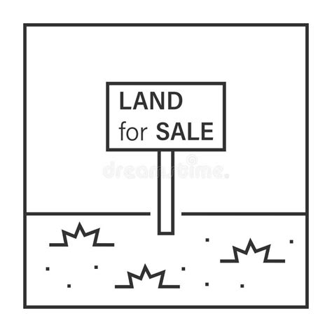 Land For Sale Vector Icon That Tract Of Land For Owned Sale