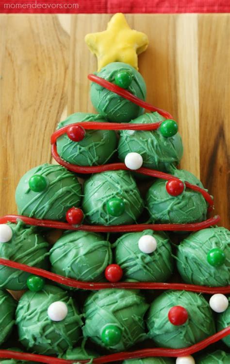 Oreo Cookie Balls Christmas Tree