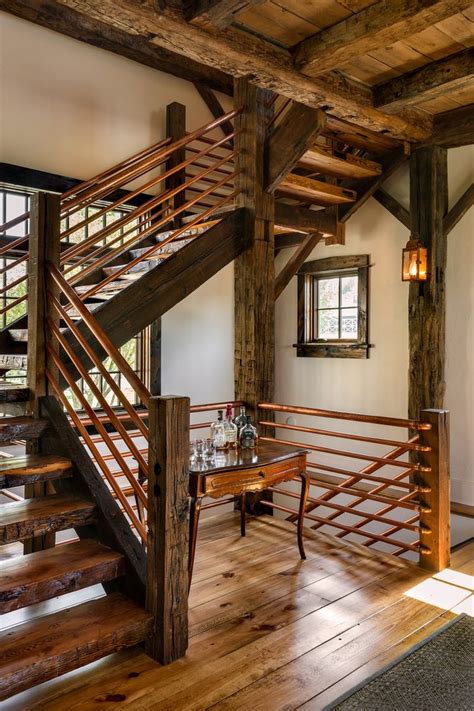 Rebar Railing Ideas Staircase Rustic With Large Clear
