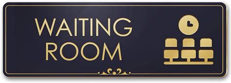 Buy Office Waiting Room Sign Waiting Area Sign For Office Door 3 X 9