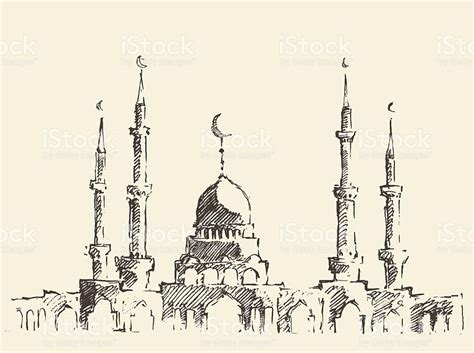 Mosque Vintage Illustration Hand Drawn Sketch Vector Id497059966 1024×