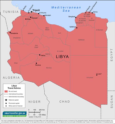 Libya On A Map Of Africa Map Of World