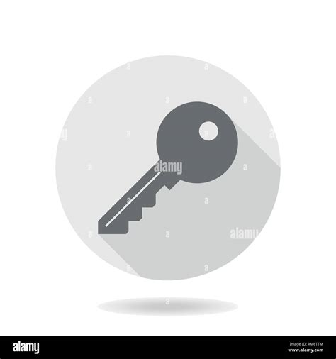 Fine Vector Key Flat Icon Stock Vector Image And Art Alamy