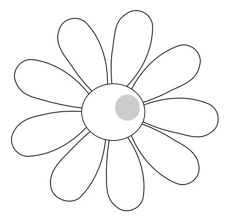 Daisy Flower Outline