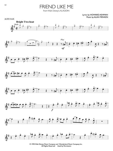 Disney Solos For Alto Sax Sheet Music By Ashman Menken Sku 00841406 Stanton S Sheet Music