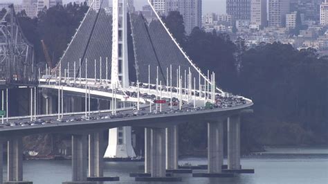 Construction Fuels Traffic Jam On Bay Bridge During Morning Commute