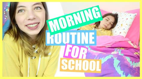 School Morning Routine 2017 Routine Du Matin Pour Lécole Youtube
