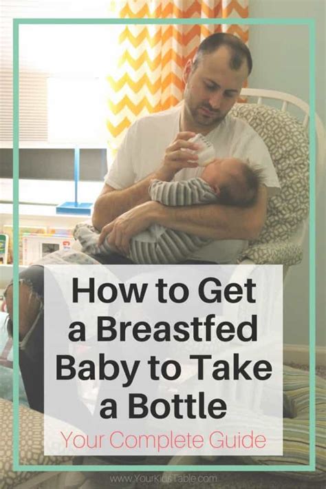If you know ahead of time that your baby will need to take a bottle, introduce it ahead of time. 11 Ways to Get a Breastfed Baby to Take a Bottle that Won't