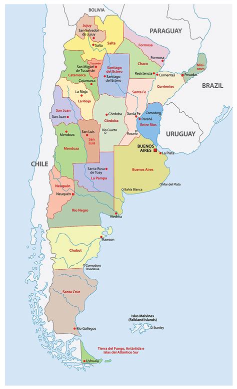 Map location, cities, capital, total area, full size map. Argentina Maps & Facts - World Atlas