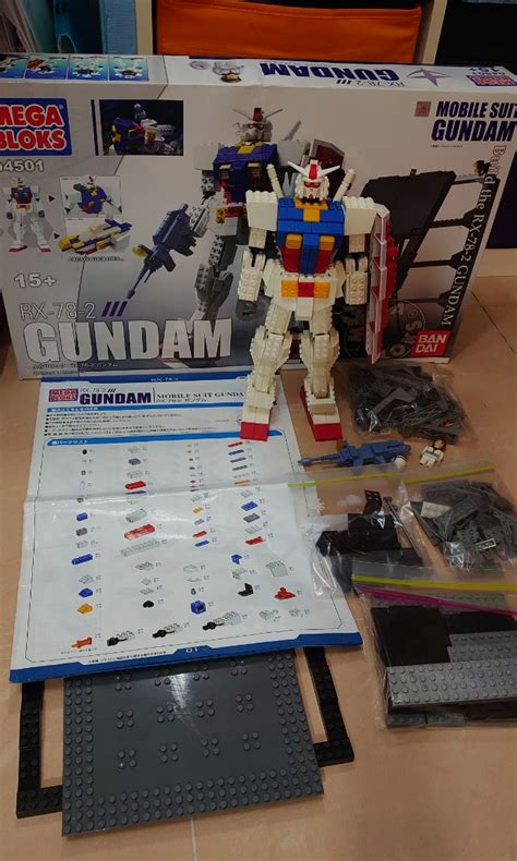 Gundam高達MEGABLOKS高達 lego高達積木MEGABLOKS 4501 Gundam RX 78 rx78 興趣及