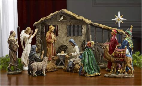 Christmas Nativity Set Full 14 Inch Real Life Nativity Set Including