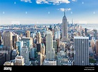 Perfil de Manhattan, Nueva York, el Empire State Building, Nueva York ...