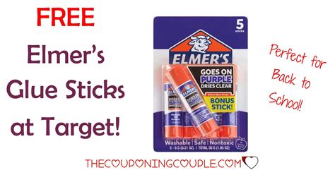 Free 5 Count Elmers Glue Sticks At Target Elmers Glue Stick Glue