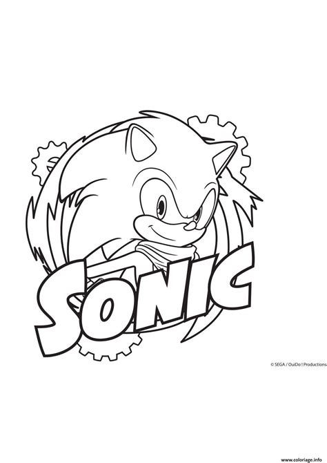 Coloriage Sonic Fun
