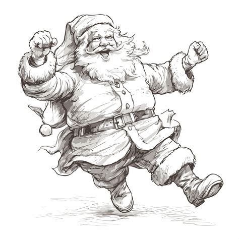 Premium Vector Sketch Of Santa Claus