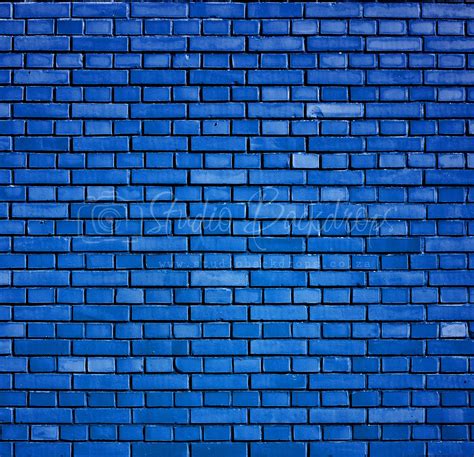 Wal08 Blue Brick Wall Studio Backdrops