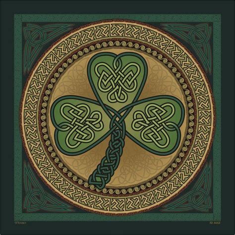 Celtic Shamrock Design By Ed Rooney Celtic Symbols Celtic Art Irish Art