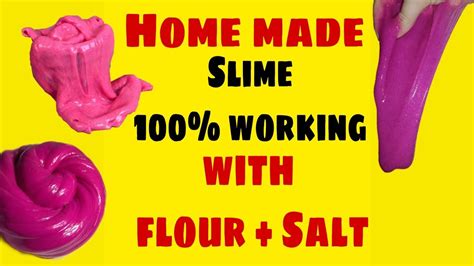 How to make fluffy slime without borax 8 steps with pictures. How to make Slime from wheat flour and salt without glue and borax/make slime easily 100% ...