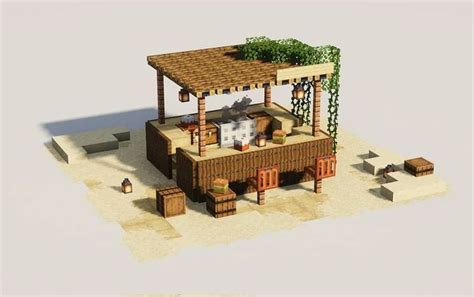 Minecraft Tiki Bar Minecraft Architecture Minecraft Houses