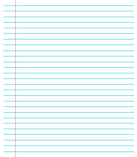 Lined Paper Template Word