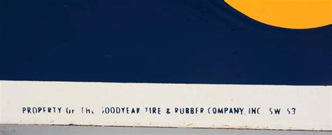 Lot Detail Good Year Tires Diamond Shaped Porcelain Sign