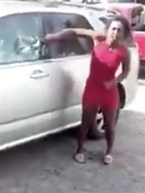 Scorned Woman Smashes Up Boyfriend S Car With A Hammer After