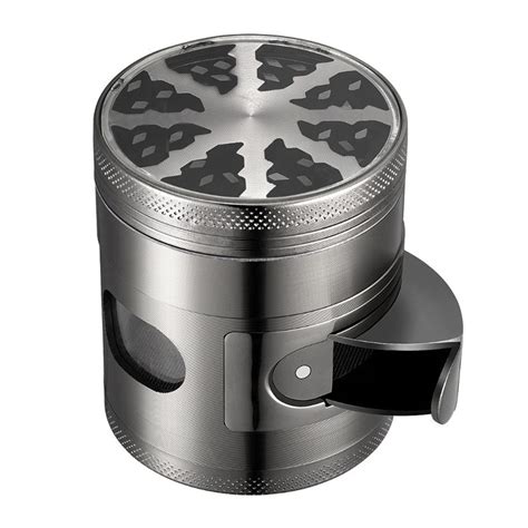 zinc metal light plate smoke grinder 60mm four layer zinc alloy tobacco grinder smoke grinder