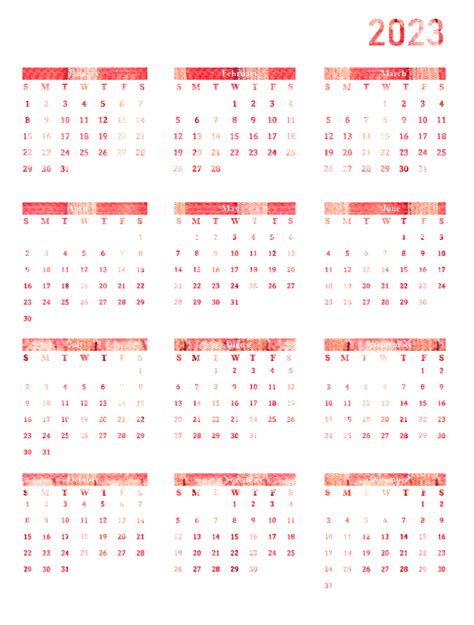 Kalender 2023 Png