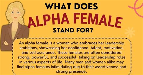 Alpha Female Meaning What Does Alpha Female Mean 7esl